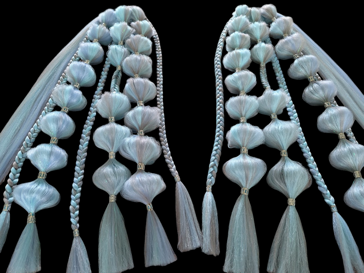 Crystalize (GLOW) - Ponytail Festival Rave Braids