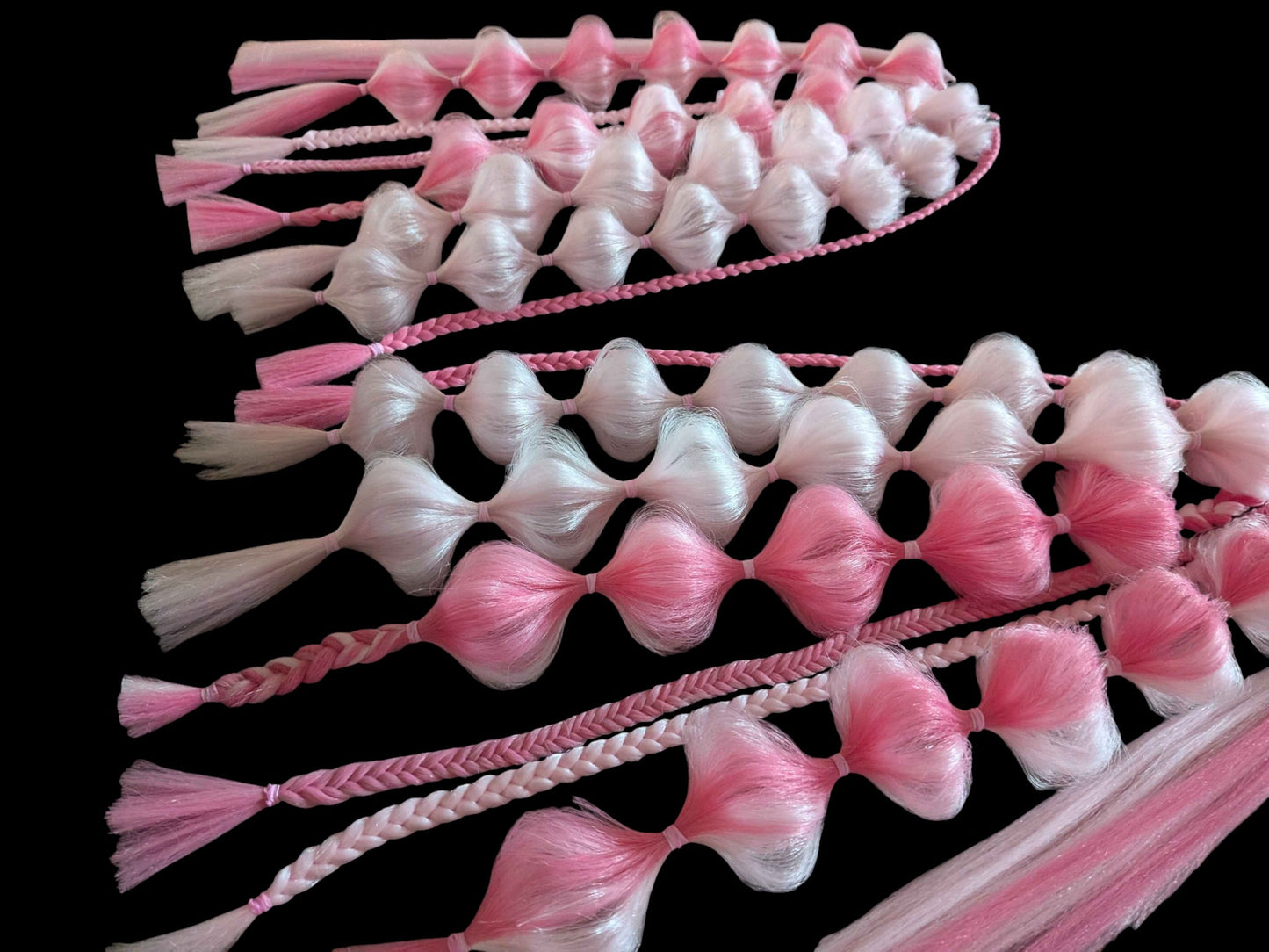 Barbie Doll (GLOW) - Ponytail Festival Rave Braids