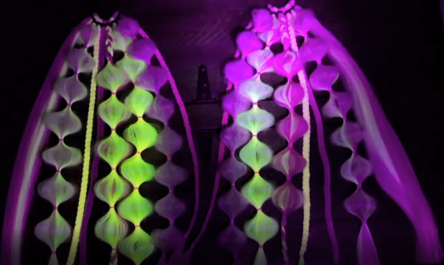 Barbie Doll (GLOW) - Ponytail Festival Rave Braids