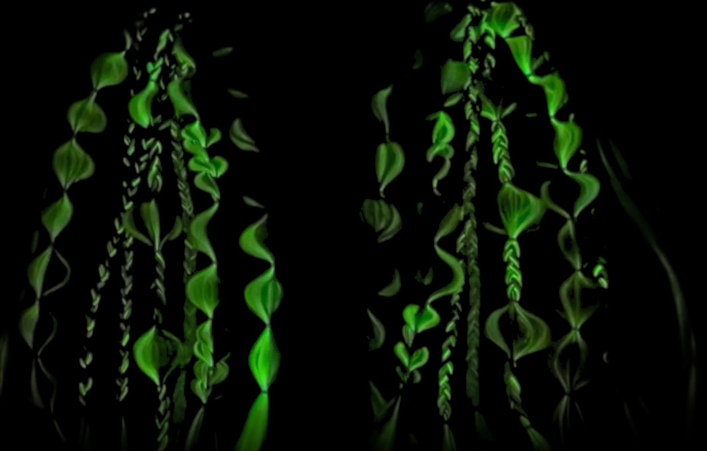 Bluejay (GLOW) - Ponytail Festival Rave Braids