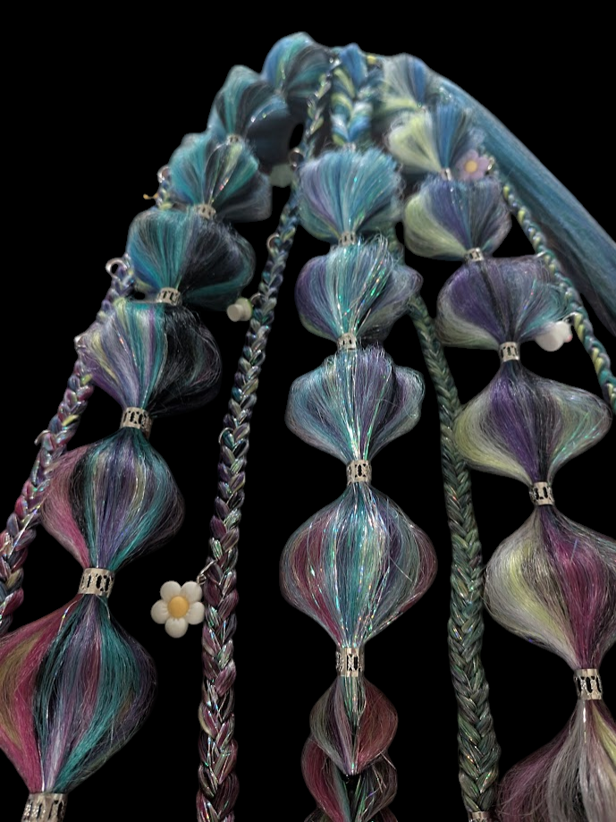 Celestia (GLOW) - Ponytail Festival Rave Braids
