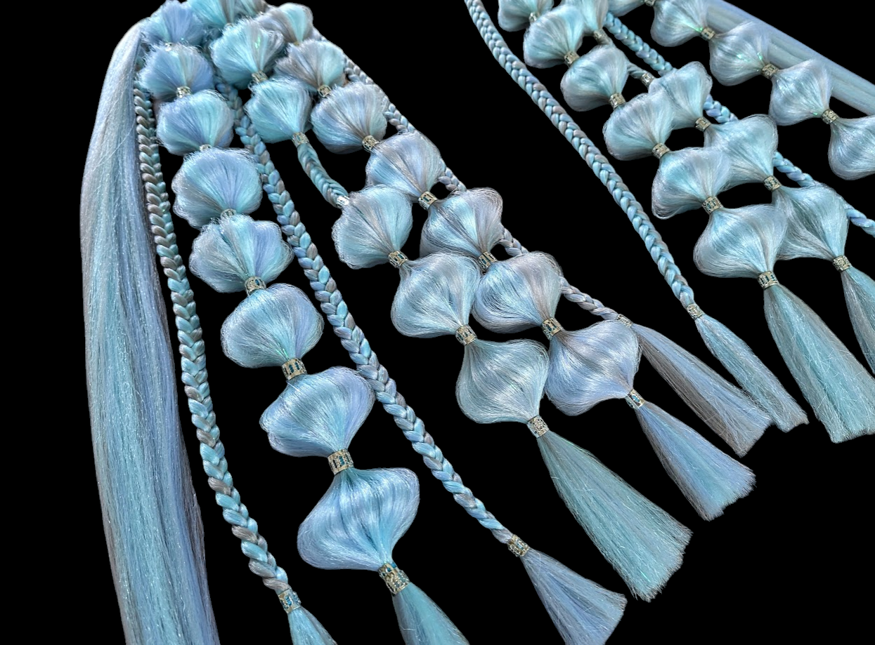 Crystalize (GLOW) - Ponytail Festival Rave Braids