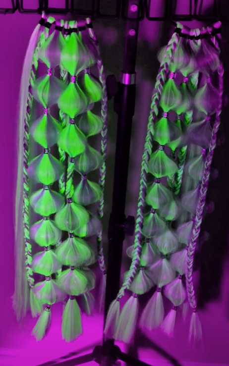 Crystalize (GLOW) - Ponytail Festival Rave Braids