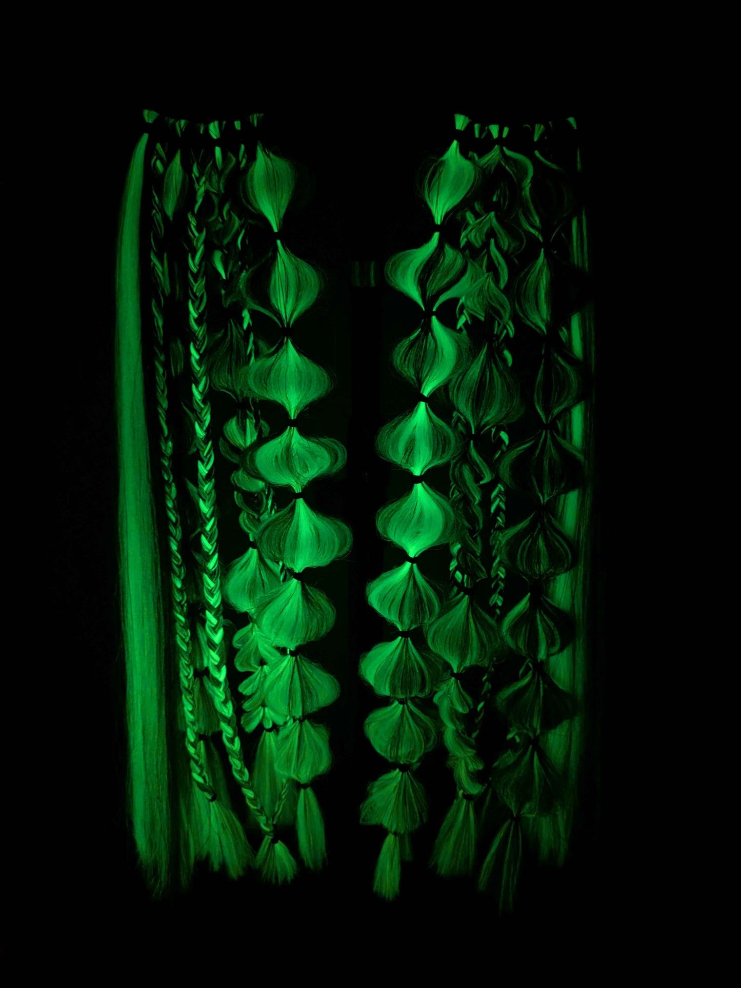 Disco (GLOW) - Ponytail Festival Rave Braids
