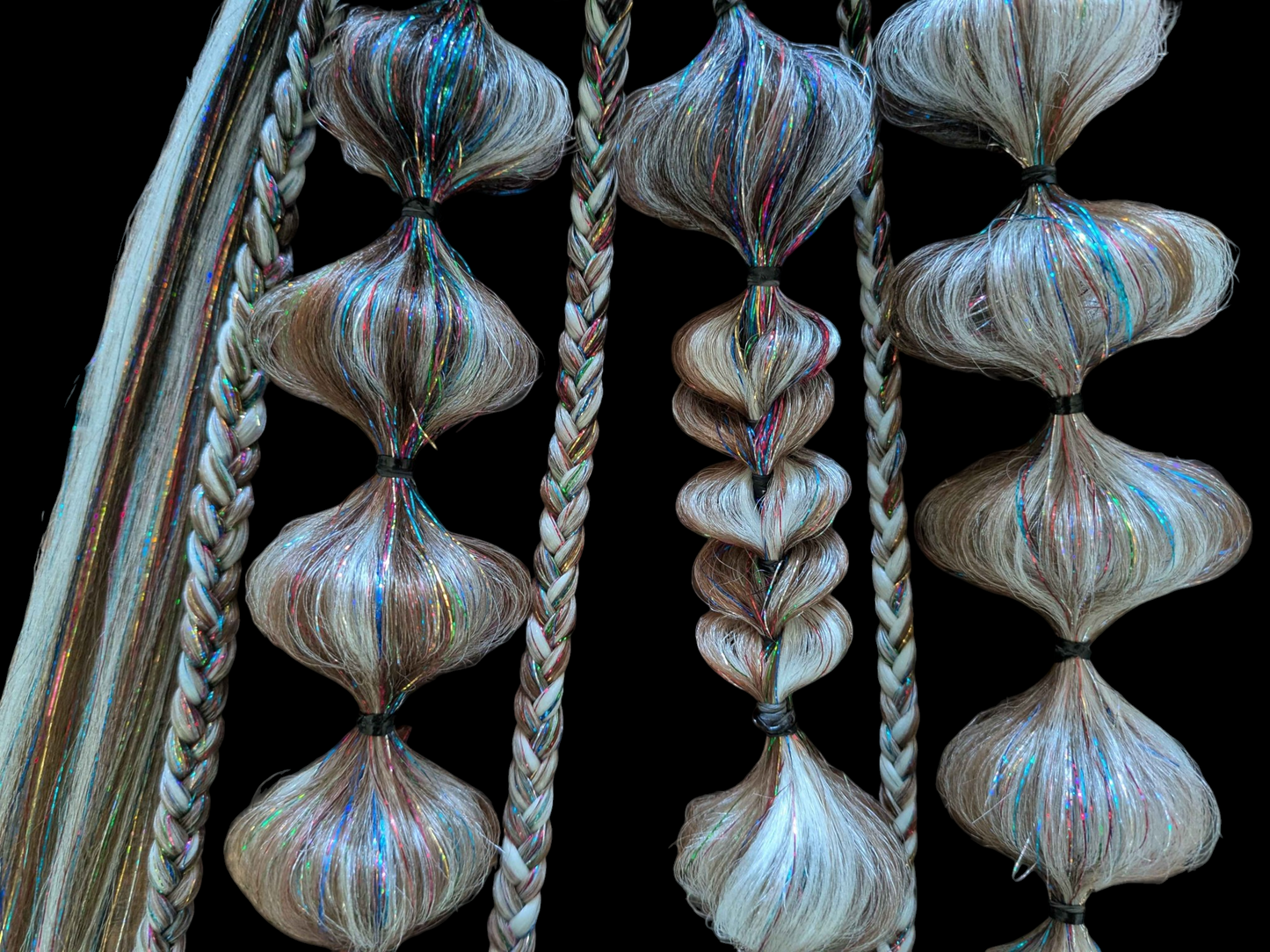 Disco (GLOW) - Ponytail Festival Rave Braids