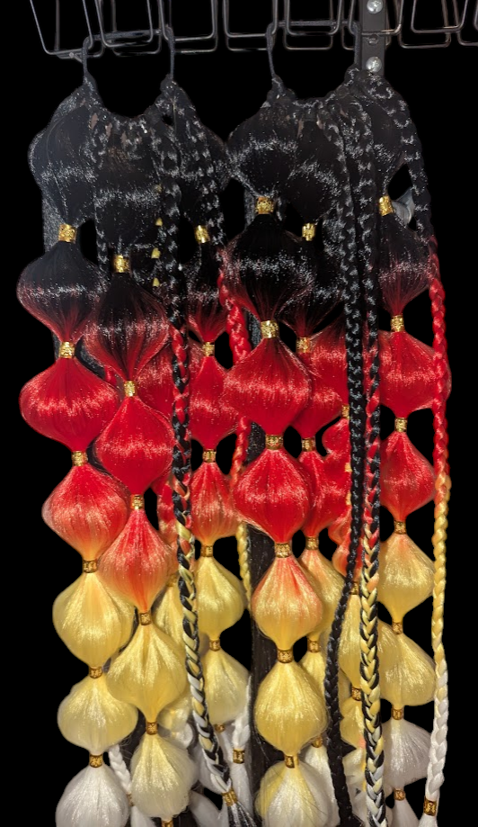Fire - Ponytail Festival Rave Braids