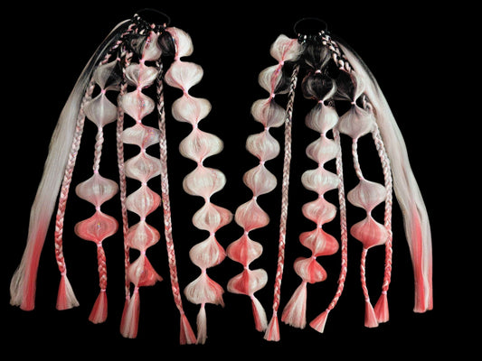 Flamingo (GLOW) - Ponytail Festival Rave Braids