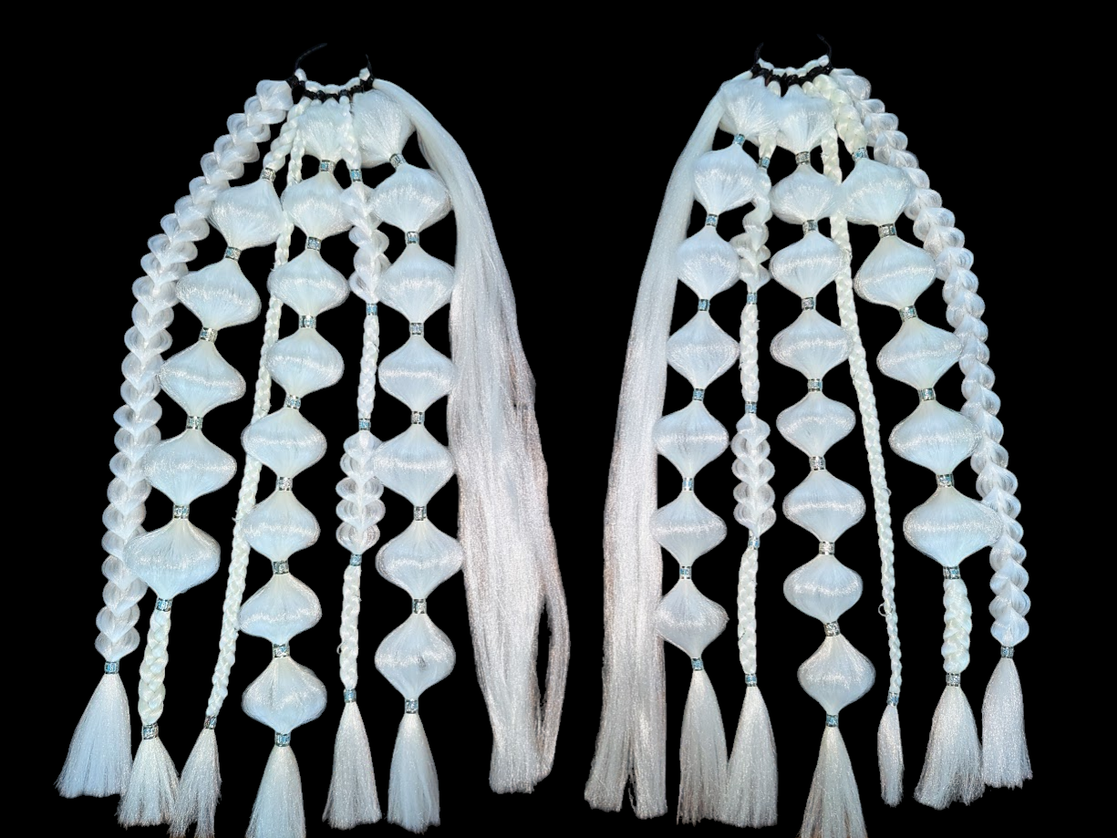 Ghost (GLOW) - Ponytail Festival Rave Braids