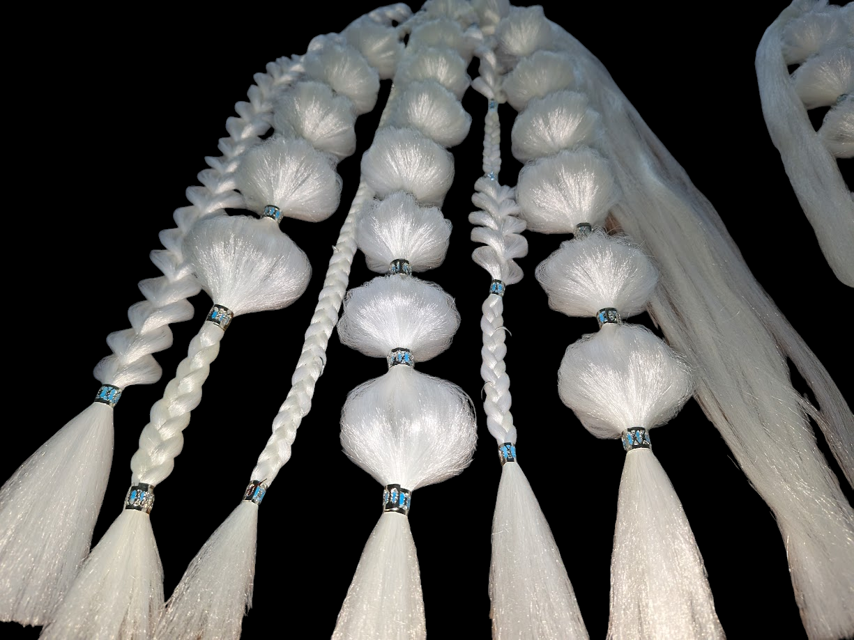 Ghost (GLOW) - Ponytail Festival Rave Braids