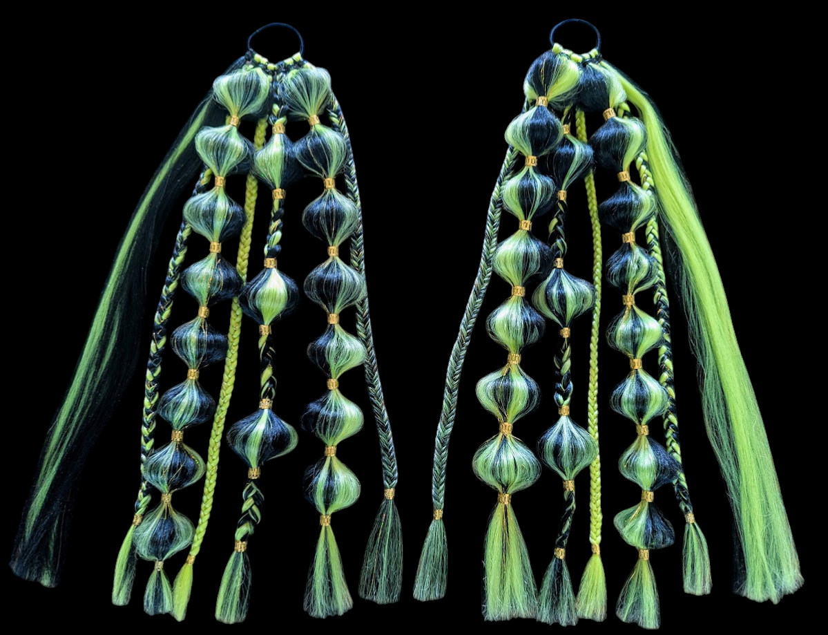 Honeybee (GLOW) - Ponytail Festival Rave Braids