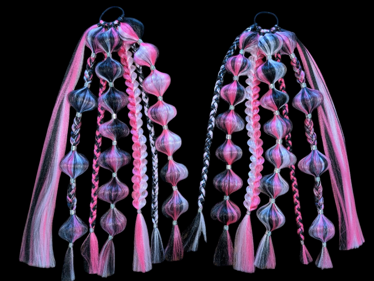 Love Death (GLOW) - Ponytail Festival Rave Braids