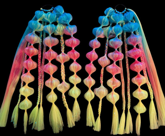 Malibu (GLOW) - Ponytail Festival Rave Braids