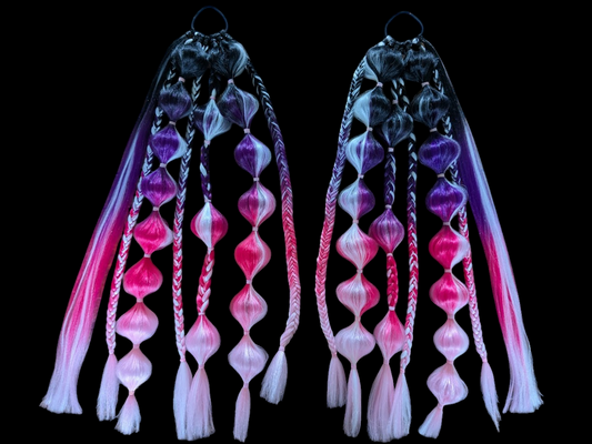 Midnight Bubblegum - Ponytail Festival Rave Braids
