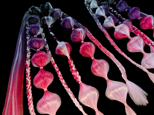 Midnight Bubblegum - Ponytail Festival Rave Braids
