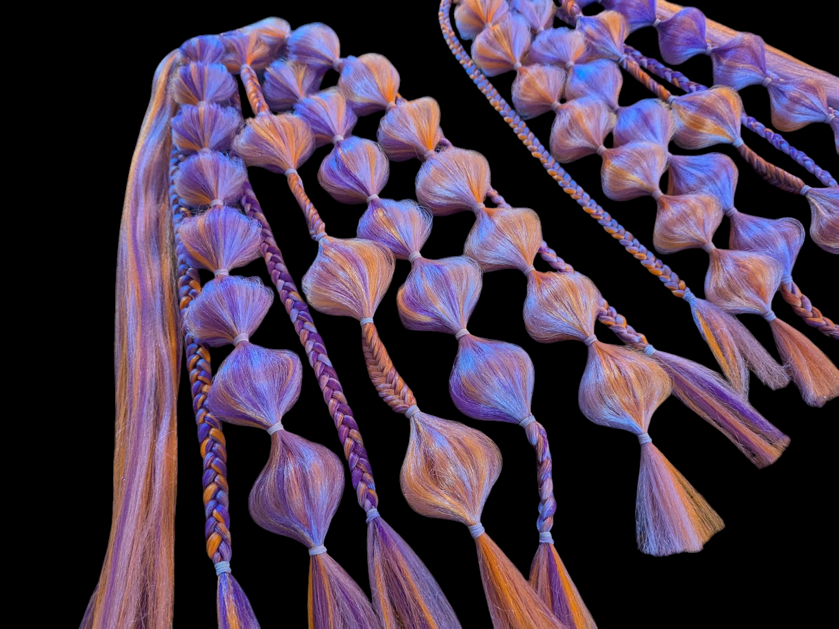 Monarch Butterfly (GLOW) - Ponytail Festival Rave Braids