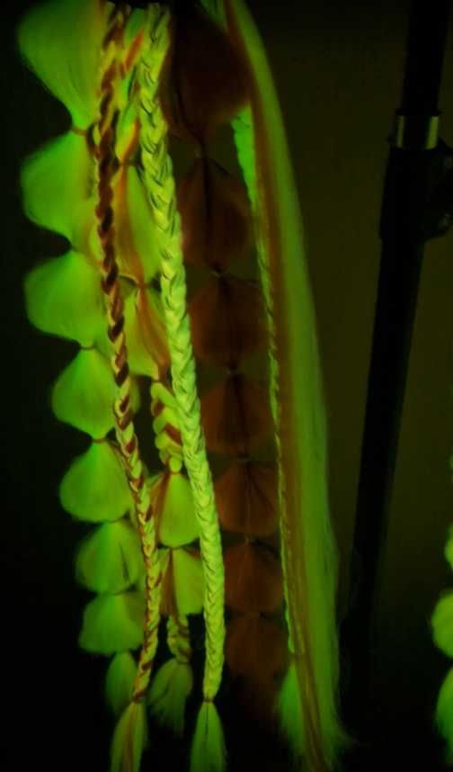 Pink Lemonade (GLOW) - Ponytail Festival Rave Braids