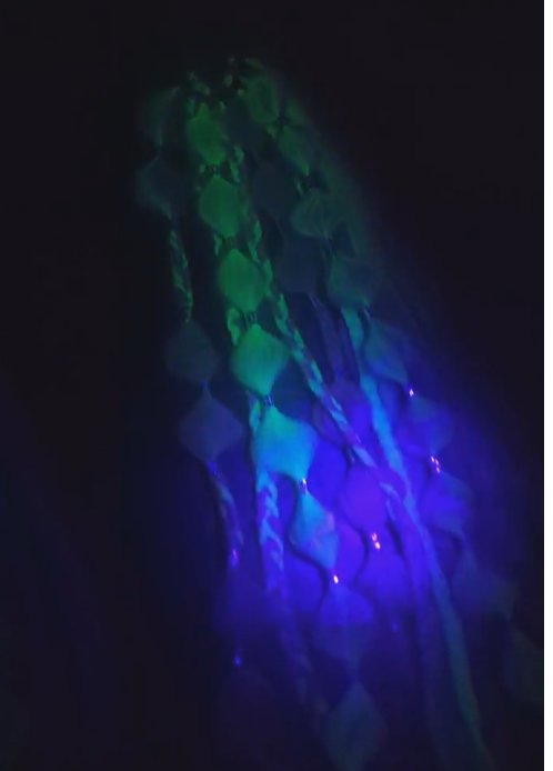 Purple Eggplant (GLOW) - Ponytail Festival Rave Braids