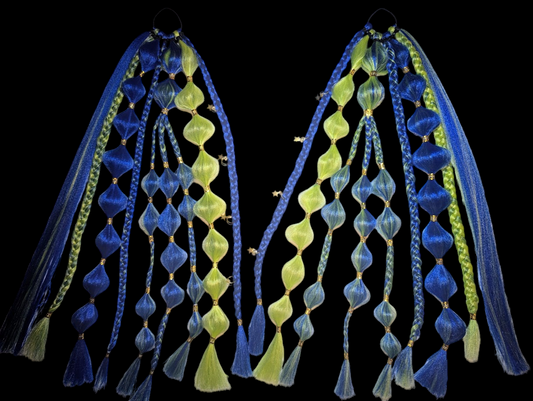 Starry Night (GLOW) - Ponytail Festival Rave Braids