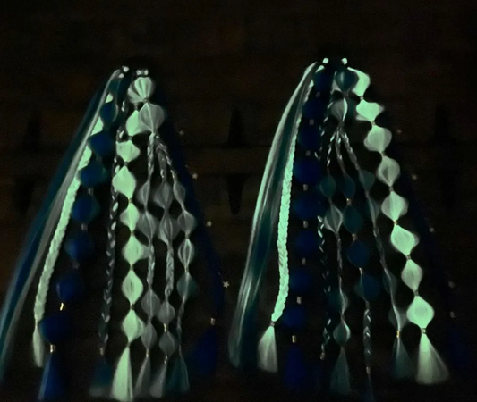 Starry Night (GLOW) - Ponytail Festival Rave Braids