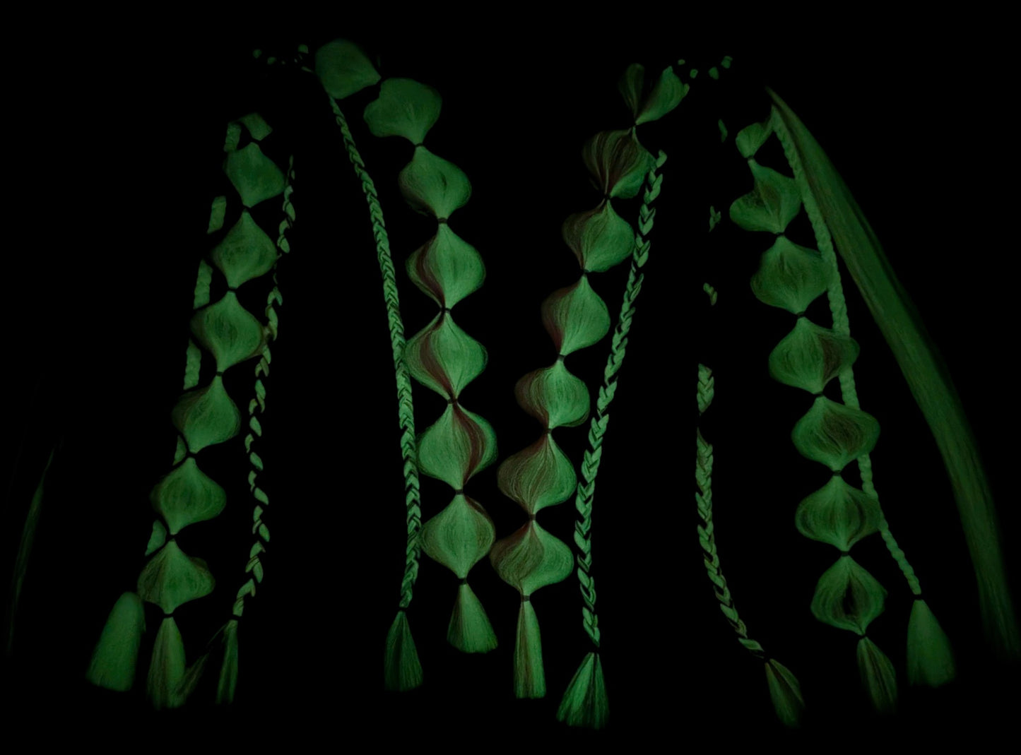 Twilight (GLOW) - Ponytail Festival Rave Braids