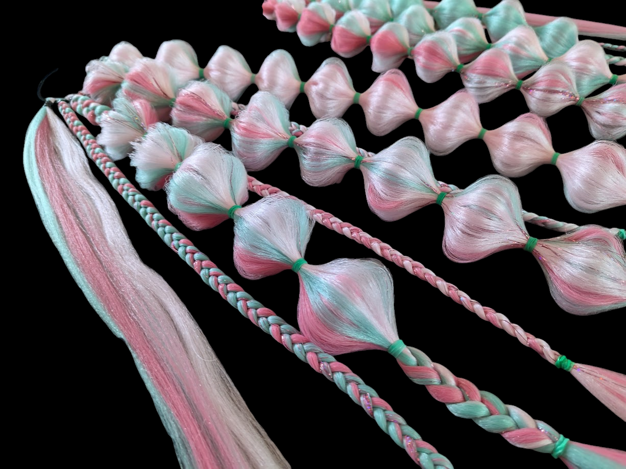 Watermelon Sugar (GLOW) - Ponytail Festival Rave Braids