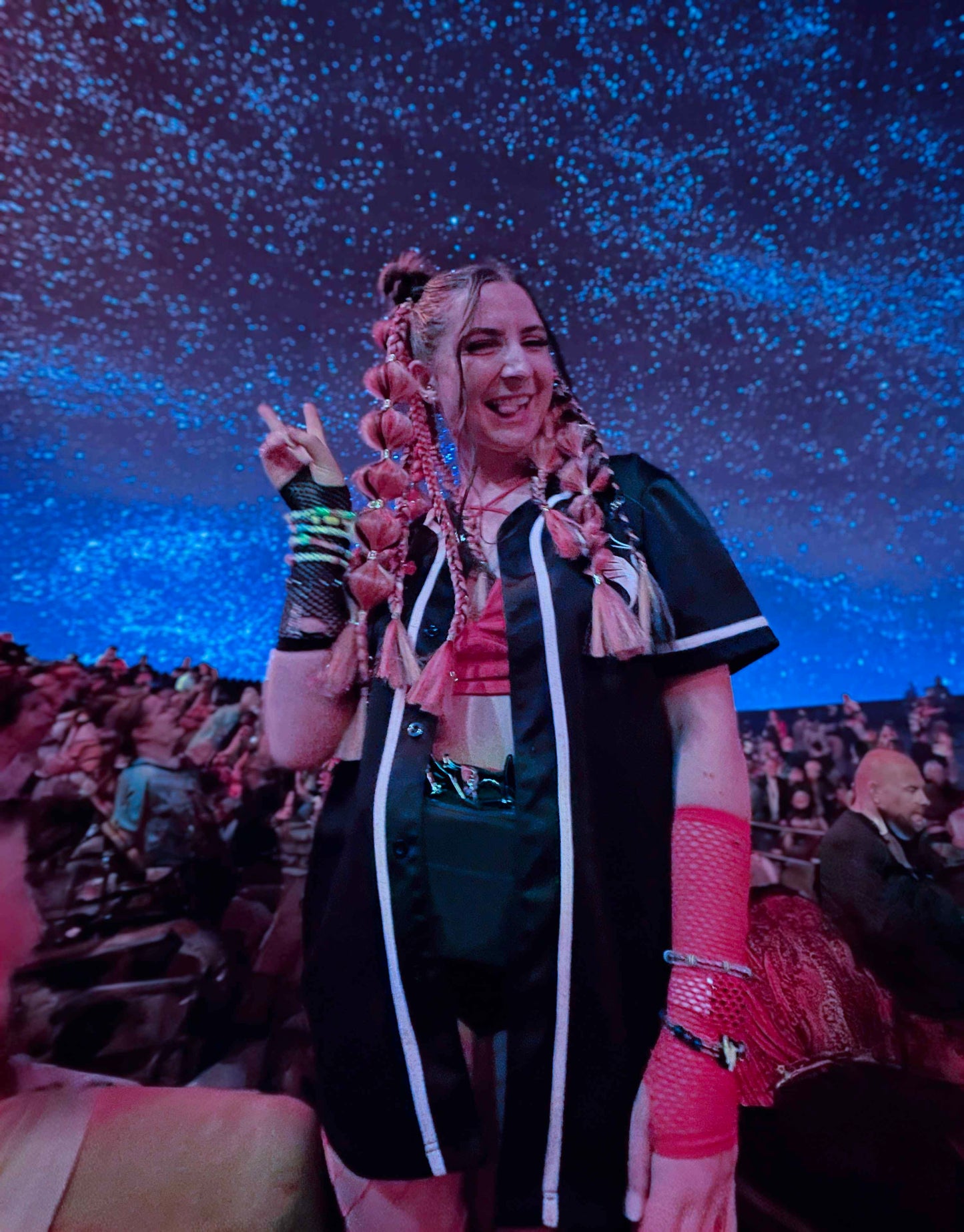 Embers (GLOW) - Ponytail Festival Rave Braids